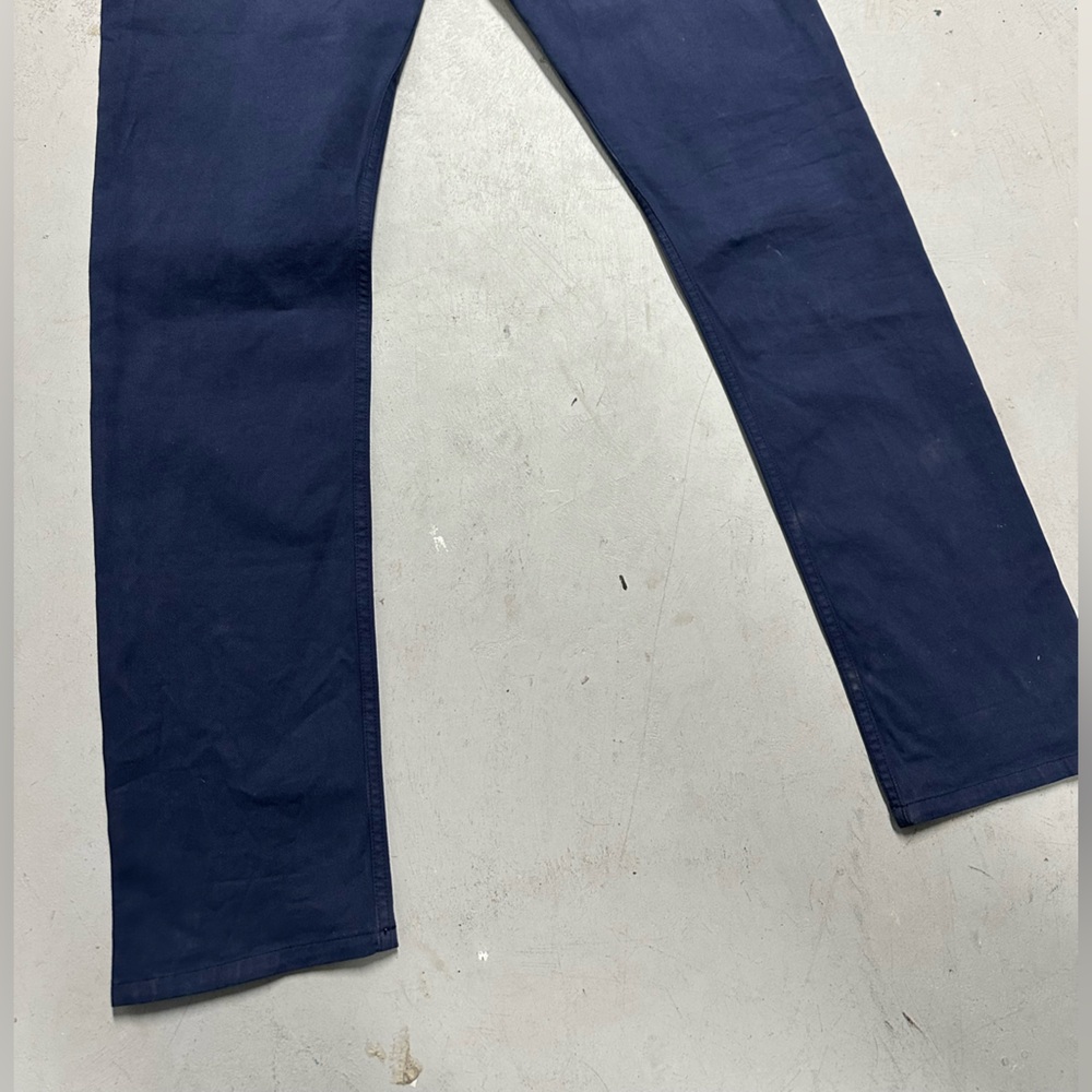 Sunspel England Chinos Pants Mens 32x34 Blue Cotton Casual Trousers Preppy - Picture 6 of 8
